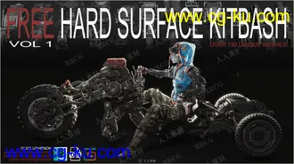 150组高质量科幻车辆零件组件3D模型合集的图片2