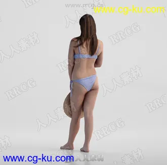 凯莉女性摄影测量扫描捕捉3D模型的图片2