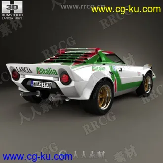 1972年Lancia Stratos Rally赛车高精度3D模型的图片1