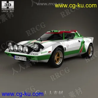 1972年Lancia Stratos Rally赛车高精度3D模型的图片2