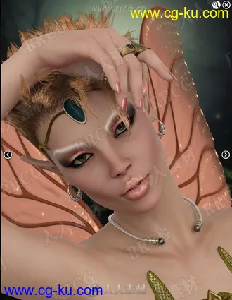 夸张妆容美丽精灵魔女3D模型合集的图片1