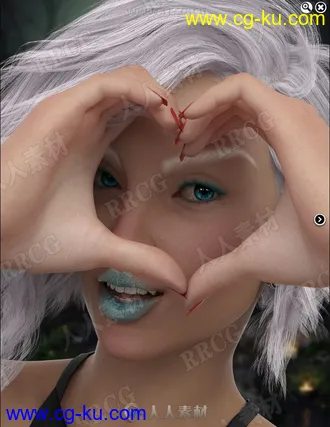 夸张妆容美丽精灵魔女3D模型合集的图片2