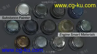 13组高品质Substance Painter汽车金属智能材质纹理合集的图片2
