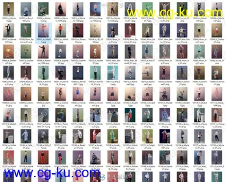 458组人物角色扫描级C4D高质量3D模型的图片3
