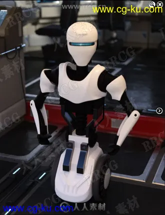 服务性质先进多功能机器人3D模型合集的图片1