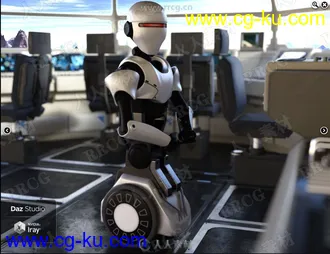 服务性质先进多功能机器人3D模型合集的图片3