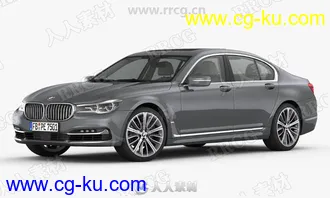 宝马7系轿车BMW 7 2016款真实汽车高质量3D模型的图片3