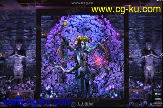 爱心亲密花海科幻角色场景3D模型合集的图片2