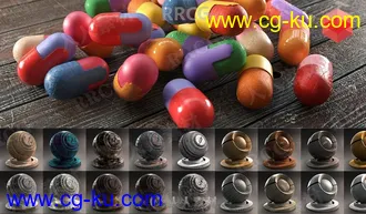 500组高质量C4D Redshift渲染无缝纹理材质合集V4.0版的图片3