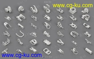 81组机械硬表面概念雕刻3D模型合集的图片1