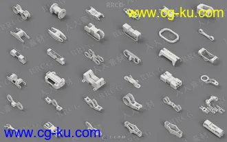 81组机械硬表面概念雕刻3D模型合集的图片2