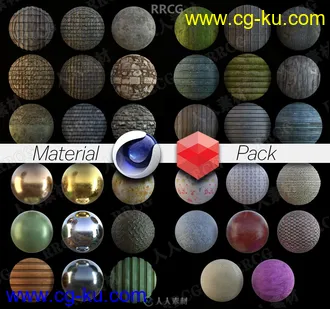 99组精品各类型Redshift渲染C4D纹理材质合集的图片1
