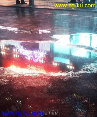 20组雨后潮湿反光地面无缝8K高清贴图合集的图片1