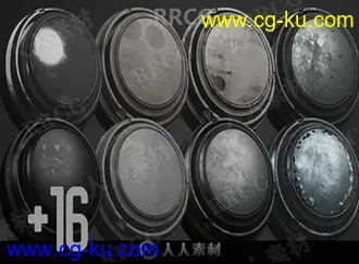 16组金属塑料玻璃油漆等SP纹理材质合集的图片3