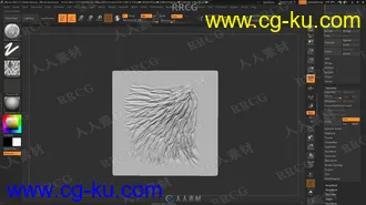 50组爬行生物皮肤表面细节纹理ZBrush笔刷合集的图片3