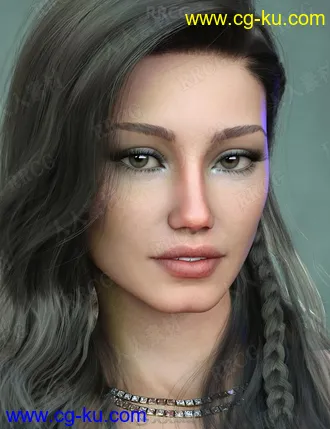 性感迷人女性角色浓重妆容3D模型合集的图片3