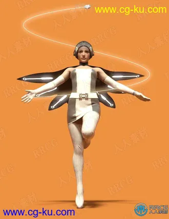80年代复古幻想女性英雄服饰套装3D模型合集的图片2