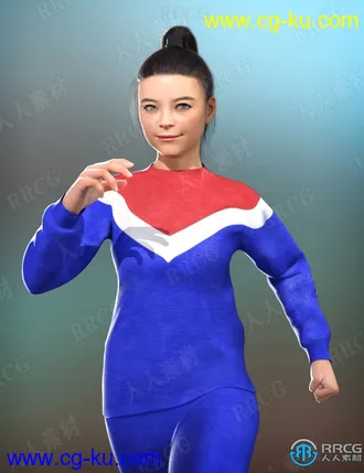 5个真实移动姿势角色动画3D模型合集的图片1