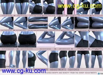 30组性感女性优雅自然姿势3D模型合集的图片1