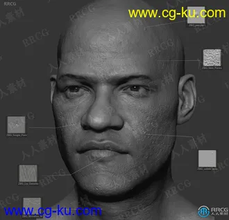 43组ZBrush逼真人类角色皮肤笔刷合集的图片2