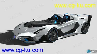 14组兰博基尼Lamborghini超跑汽车3D模型合集的图片3