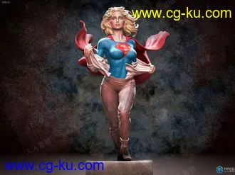女超人2021影视角色角色3D打印模型的图片1