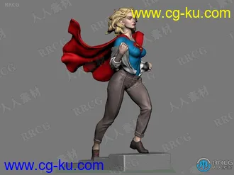 女超人2021影视角色角色3D打印模型的图片2