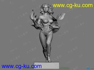 女超人2021影视角色角色3D打印模型的图片3