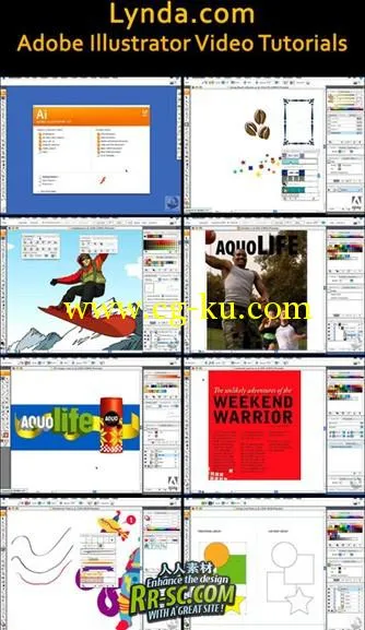 《Illustrator进阶高级训练教程》（Lynda.com Adobe Illustrator）的图片1
