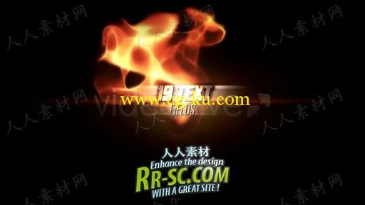 《粉碎火焰字幕logo板式 AE片头包装模板》（Videohive fiery trailer v2 107076）的图片3