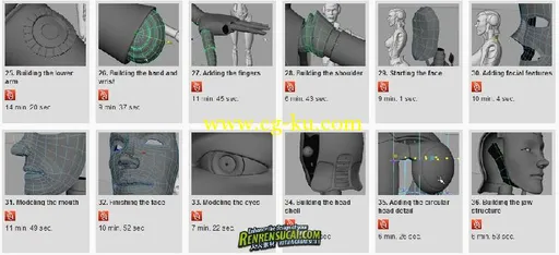 《Maya2012女机械人建模教程》Digital-Tutors Modeling Female Androids in Maya 2012的图片5