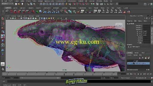 《Maya海洋生物建模动画教程》Digital-Tutors Rigging Sea Creatures in Maya的图片5