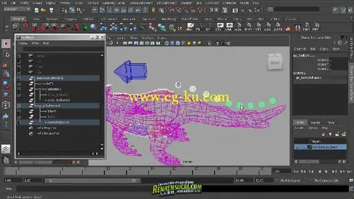 《Maya海洋生物建模动画教程》Digital-Tutors Rigging Sea Creatures in Maya的图片6