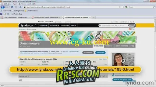 《Dreamweaver CS5.5新功能视频教程》Lynda.com Dreamweaver CS5.5 New Features的图片3