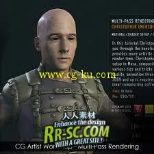《Maya多通道渲染教程》CG Artist Workshop Maya Multi-Pass Rendering的图片1