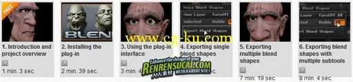 《ZBrush4混合形状插件高级教程》Digital-Tutors Using the Blend Shapes Plugin for ZBrush 4的图片1