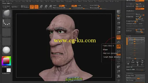 《ZBrush4混合形状插件高级教程》Digital-Tutors Using the Blend Shapes Plugin for ZBrush 4的图片3