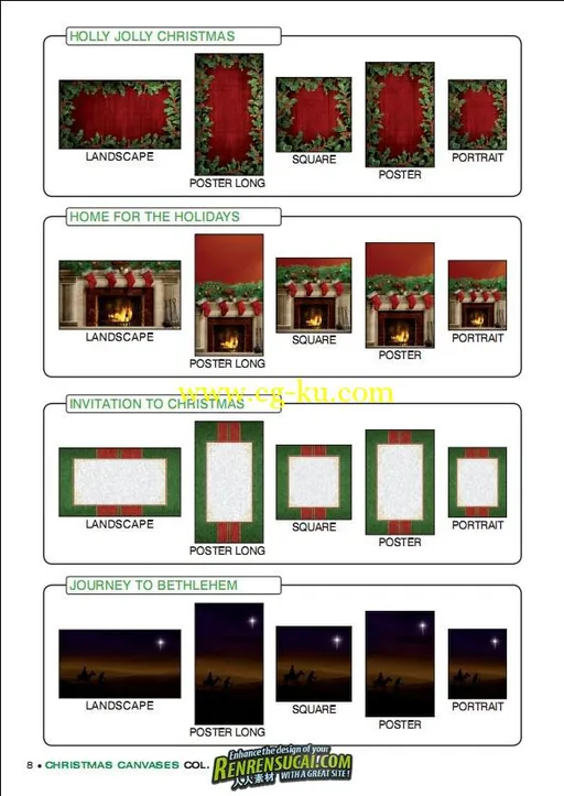 《DJ圣诞背景画布合辑2》Digital Juice Animated Christmas Christmas Canvases 2的图片9
