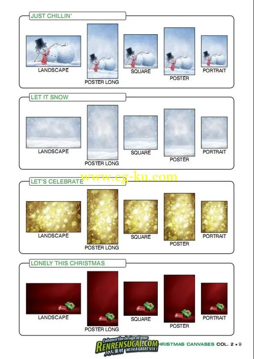 《DJ圣诞背景画布合辑2》Digital Juice Animated Christmas Christmas Canvases 2的图片10