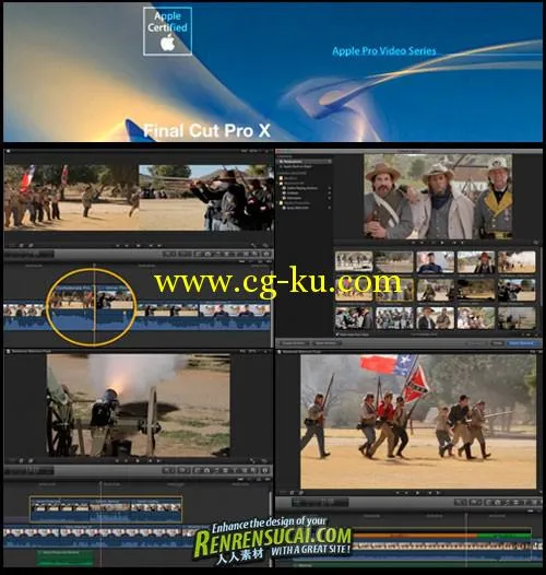 《Final Cut Pro X专业认证高级教程》RippleTraining Introducing the Apple Pro Video Series F的图片4