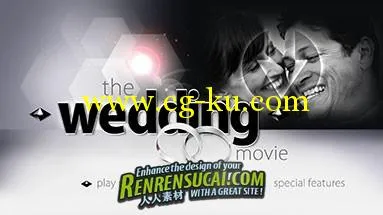 《现代婚礼主题PSD包装模板Vol.1》Precomposed Zip Kit 01 The Wedding Movie的图片3