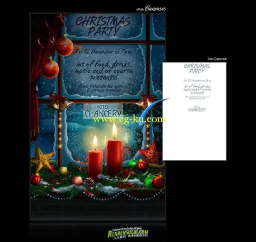 《DJ圣诞背景画布合辑1》Digital Juice Christmas Canvases的图片7