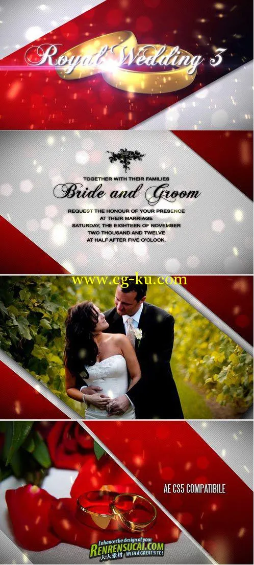 《皇家婚庆 AE包装模板》VideoHive Royal Wedding 3 311368 Project for After Effects的图片1