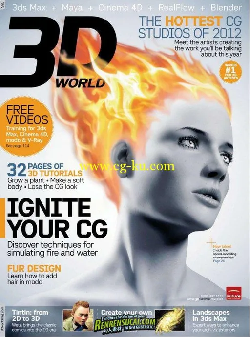 《3D世界艺术杂志 2012年2月刊 》3D World February 2012的图片1