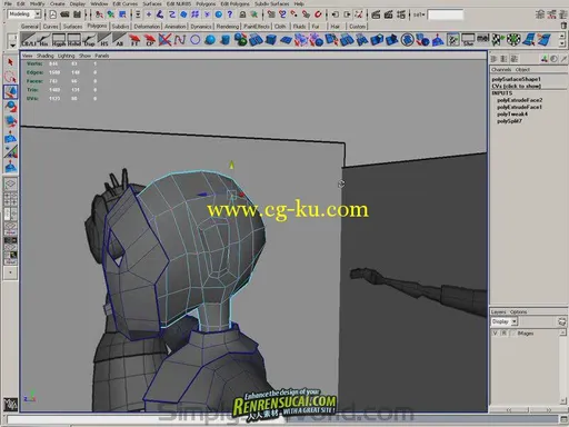 《Maya个性化游戏人物角色建模教程》Simply Maya Low Poly Character Study Freeky的图片3