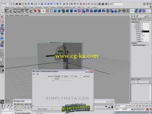 《机器人战甲突击建模教程》Simply Maya Assault Mech的图片2
