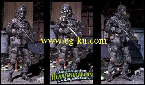 《使命召唤MW3角色模型》Call of Duty MW3 Character Models的图片1