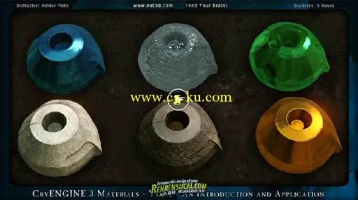 《CryEngine3材质制作教程1》Eat3D CryENGINE 3 Materials Vol 1 An Introduction ...的图片1