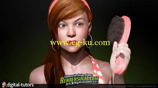 《ZBrush使用FiberMesh创建长发教程》Digital-Tutors Creative Development Creating Long Hair的图片1