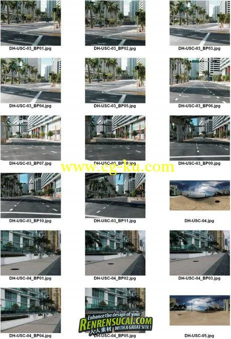 《HDRI美国城市光照贴图合辑》DOSCH HDRI USA City Backplates的图片1